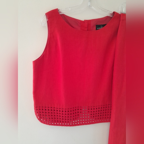 Rare Vintage John Roberts  Co-Ord Set retro collector size 12 Petite Linen Blend - Picture 4 of 15